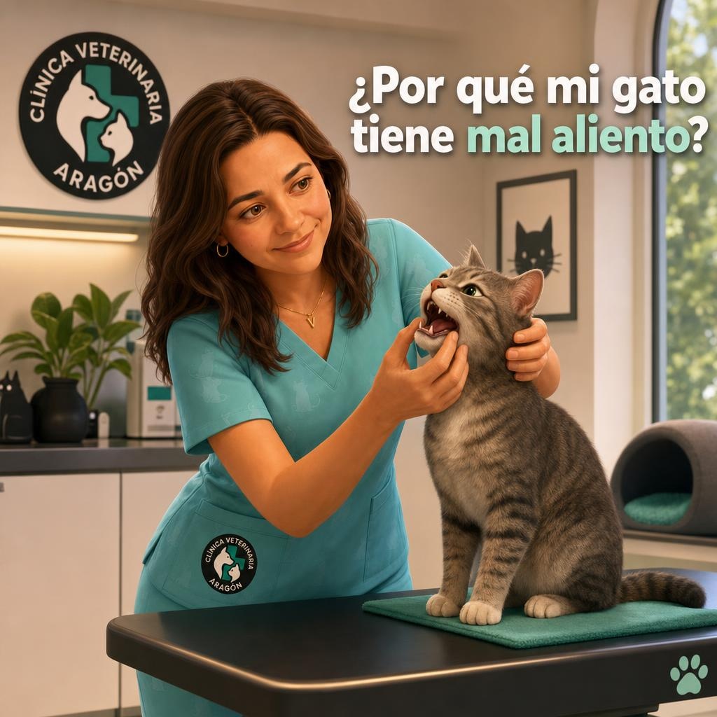 ¿Por qué mi gato tiene mal aliento? Causas y cuándo acudir al veterinario