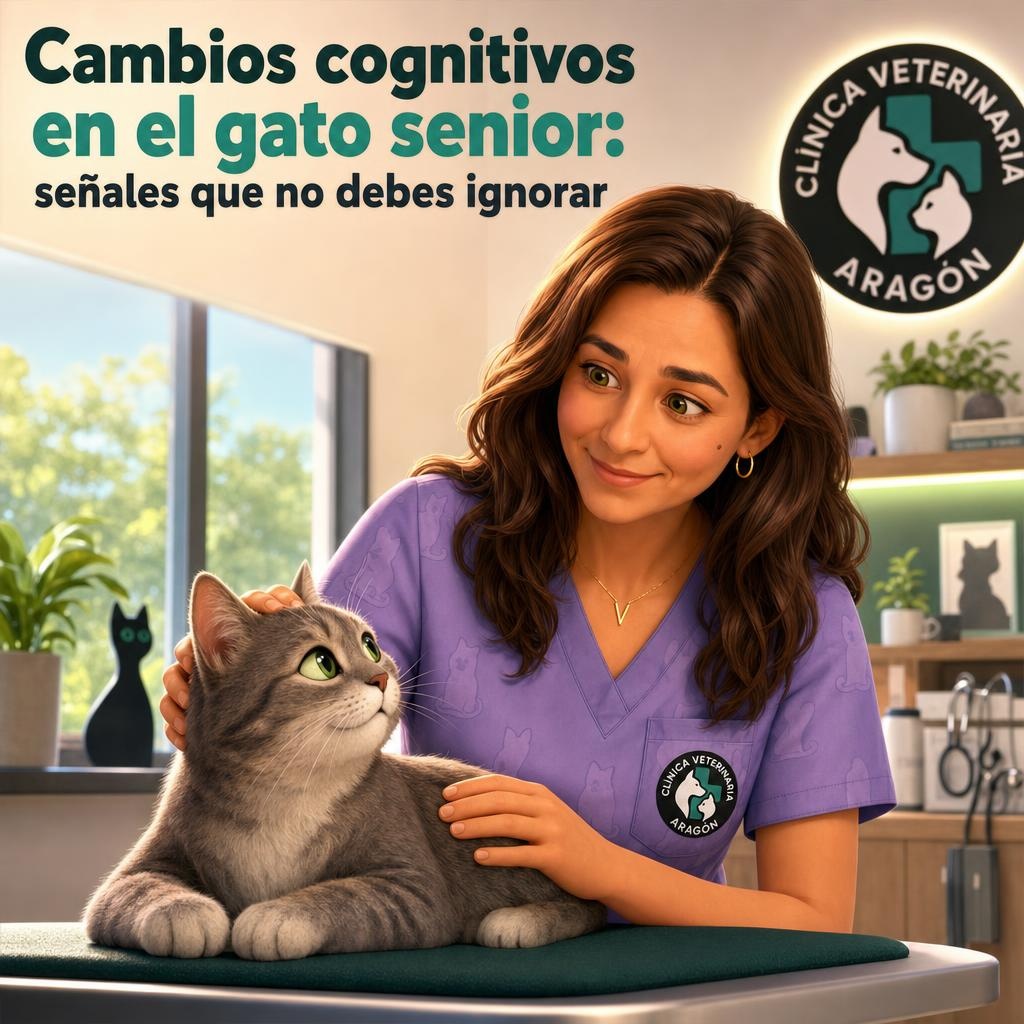 Cambios cognitivos en gatos senior: señales de alerta y cuándo acudir al veterinario