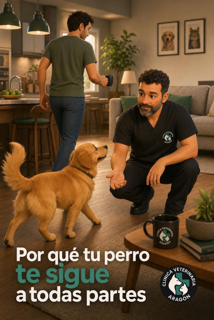 ¿Por qué tu perro te sigue a todas partes? Causas y cuándo preocuparse