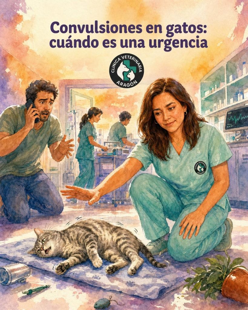 Convulsiones en gatos: cuándo es una urgencia veterinaria