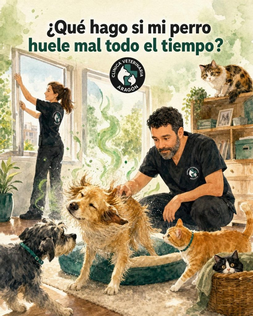 ¿Qué hago si mi perro huele mal todo el tiempo? Causas y cuándo ir al veterinario