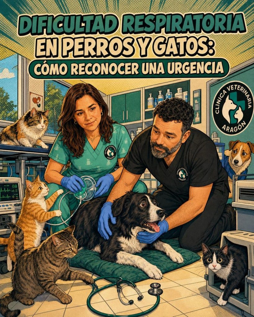 Dificultad respiratoria en perros y gatos: cómo reconocer una urgencia