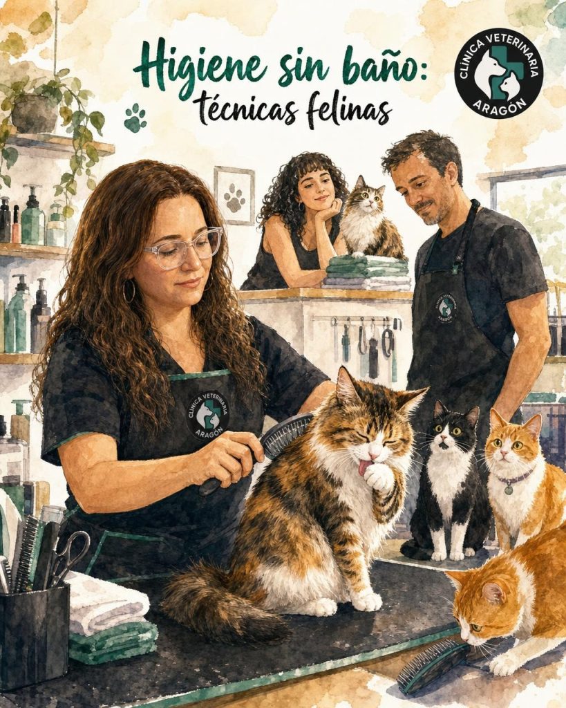 Higiene felina sin baño: técnicas seguras para limpiar a tu gato