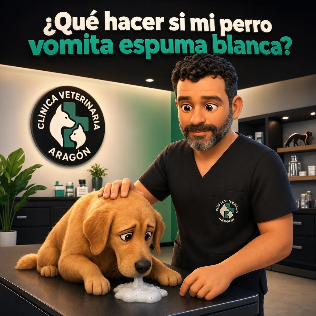 ¿Qué hacer si mi perro vomita espuma blanca? Señales de alerta