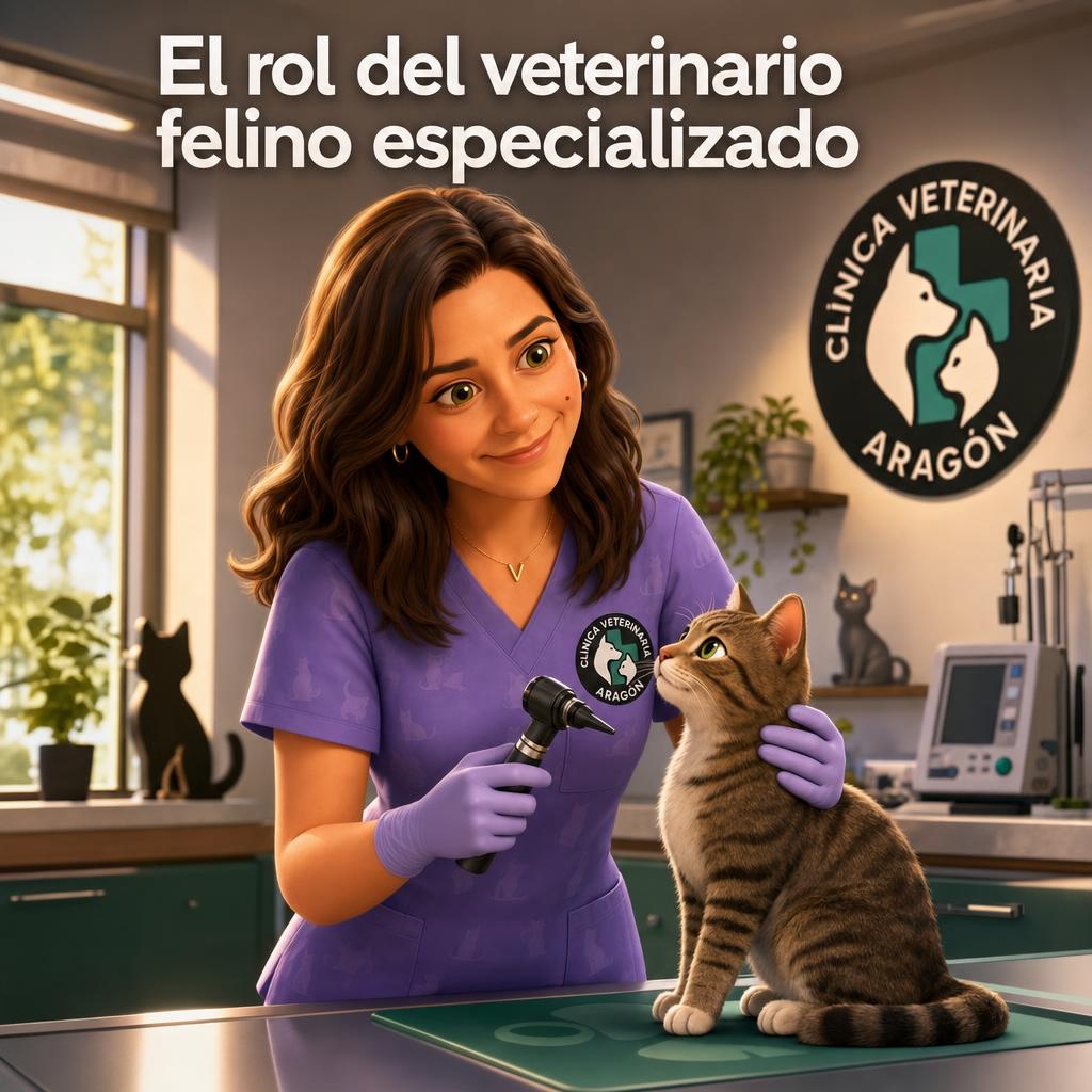 Dra. Vanesa Ibacache en atención de medicina felina de bajo estrés